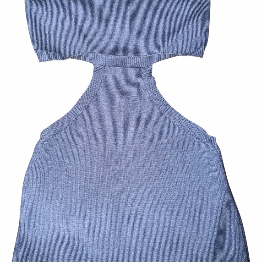 Mable Blue Cutout Midi Dress Medium - Picture 3 of 7